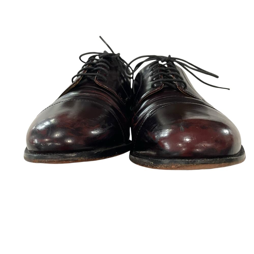 Cole Haan Leather Lace Up Dress Shoes Men 11 Brown Burgundy Cap Toe Oxford READ - Picture 6 of 15